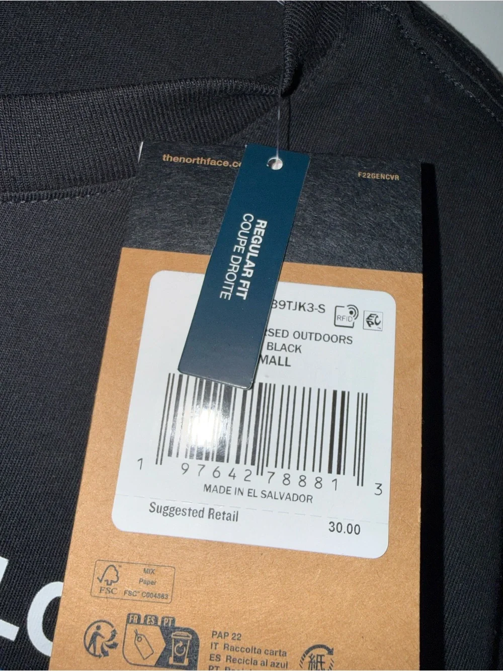 The North Face Black Graphic 'Never Stop Exploring' Tee